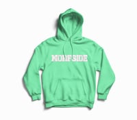 Mint Green "NORFSIDE"  Chenille Patch Hoodie
