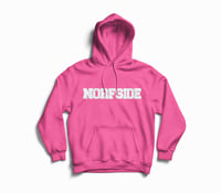 Safety Pink "NORFSIDE"  Chenille Patch Hoodie
