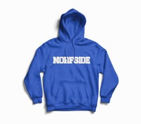Royal Blue "NORFSIDE"  Chenille Patch Hoodie