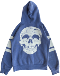 Image 1 of 90's Hysteric Glamour "Cracked Skull" Zip Hoodie