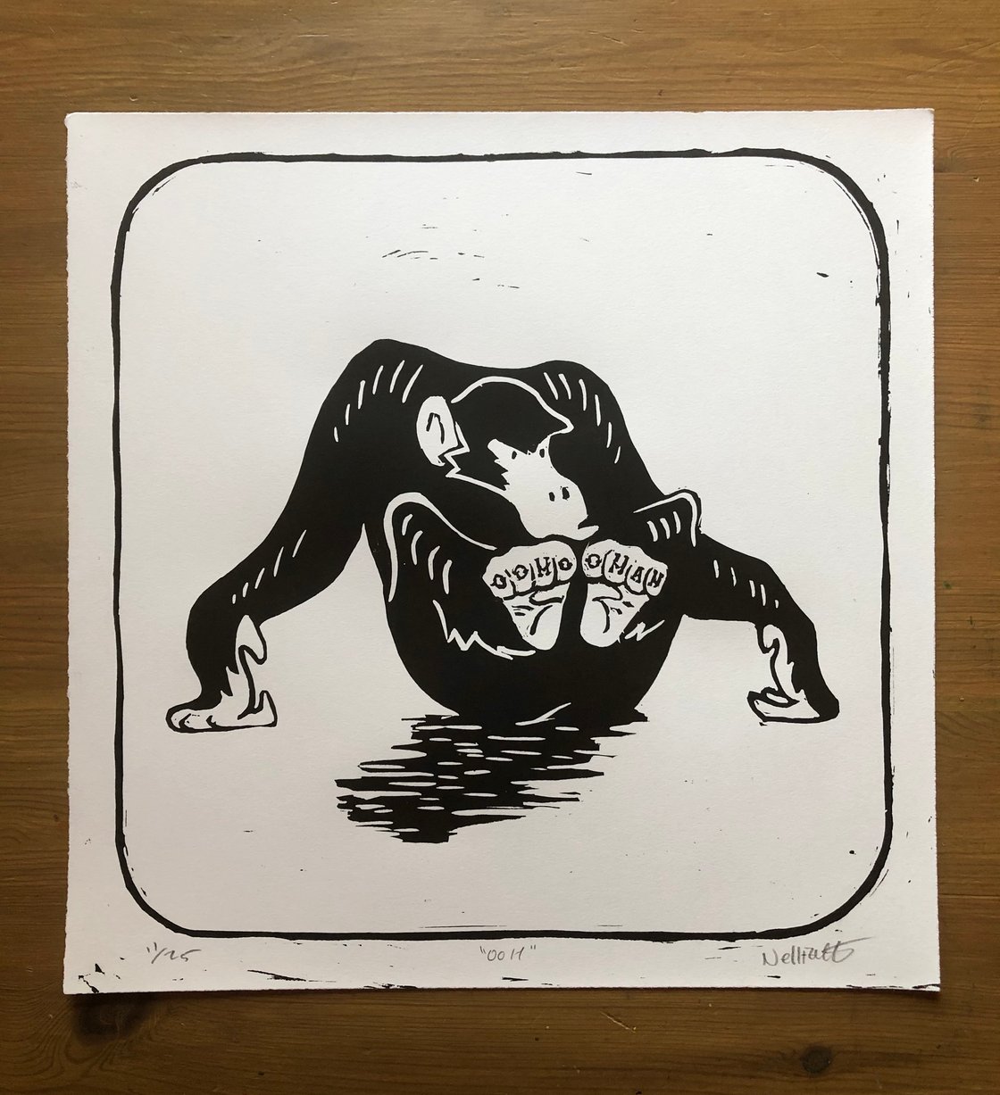 Image of Ooh! Chimpanzee Print