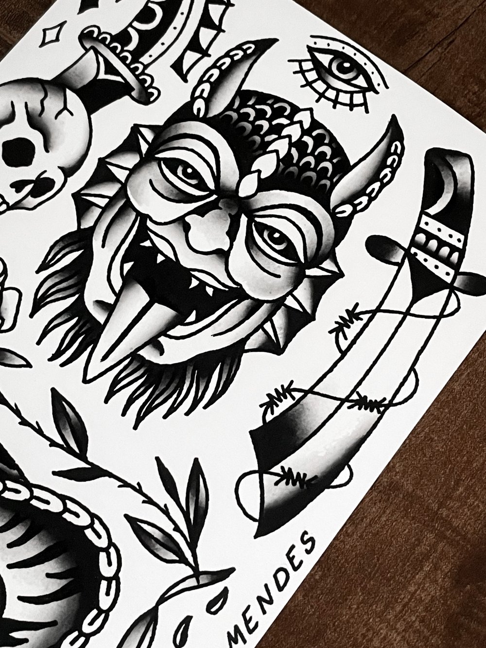 Demon Flash, Print (7.5x11)