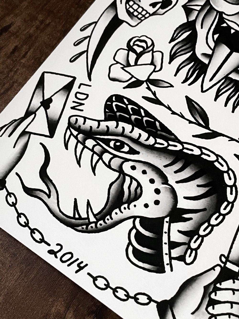 Demon Flash, Print (7.5x11)