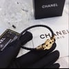 CC charm leather bracelet 