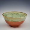 Woodfired Apple Green Mandala Bowl