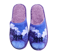 PURPLE BRICK ROAD HOUSE SLIPPERS