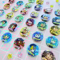 Image 2 of Genshin Impact: 1.5" Pinback Fan Made Buttons