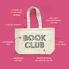 Book Club organic cotton tote bag