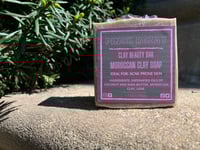 Moroccan Clay Soap w/ Shea Butter + Coconut Oil 7oz