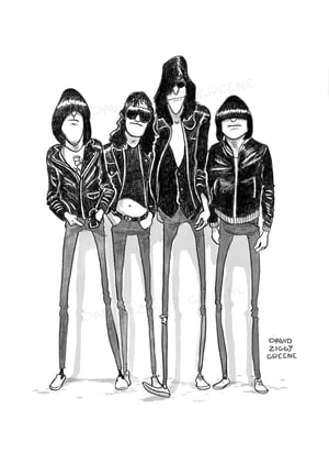 Ramones tribute print