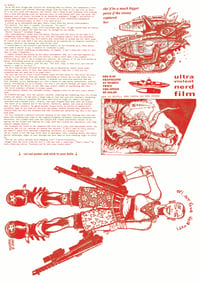 Image 4 of "VILLAGE UNDER THREAT" VINTAGE 1988 ZINE FACSIMILE - RED "DIRTY BASTARD" EDITION