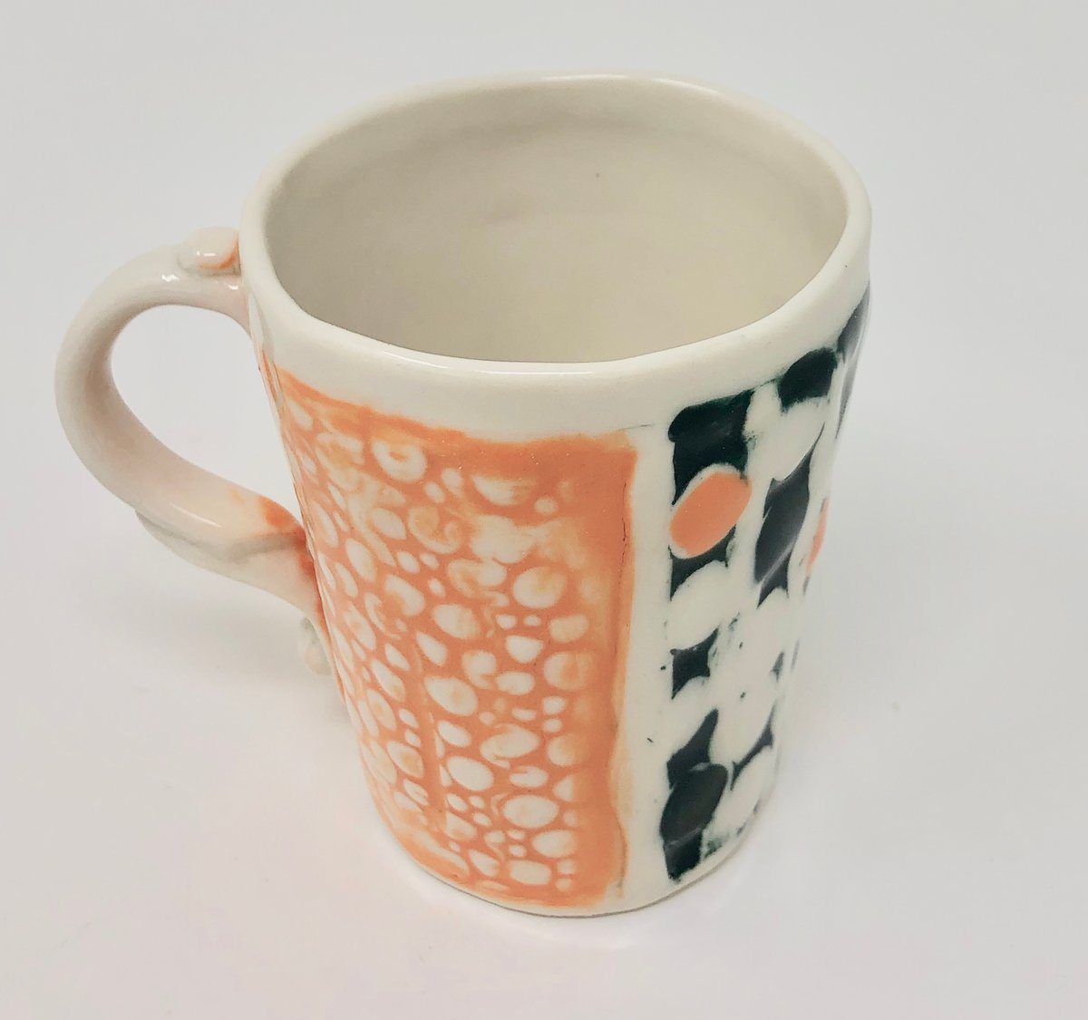 Image of Orange and Dark Teal Small Mug
