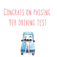 Father Ted driving Test Card 