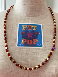 Image 1 of *FAT POP* Red Beaded Necklace