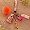 Pink Ribbon Keychain- No Spray Option