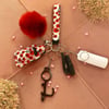 Dandelion White Keychain- No Spray Option