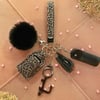 Cheetah Black Keychain- No Spray Option