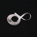 Image 1 of 4mm ivory silk satin ribbon