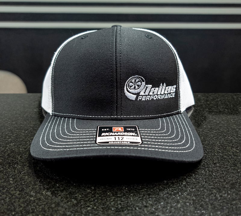 Dallas Performance Trucker Style Hat - Black/White