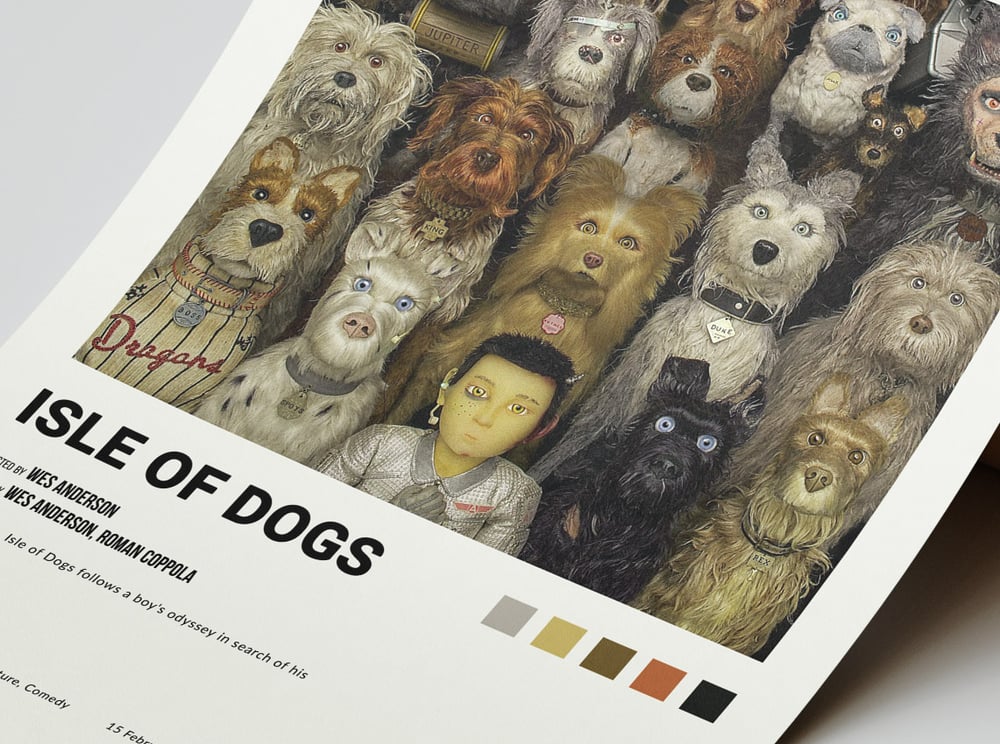 The Isle of Dogs - Wes Anderson Movie Poster