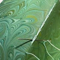 Image 5 of Marbled Notebook Green Swirls Collection