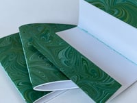Image 3 of Marbled Notebook Green Swirls Collection