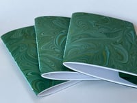 Image 1 of Marbled Notebook Green Swirls Collection