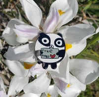 Image 3 of Free Hugs Panda Enamel Pin 
