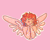Image 1 of angel sticker
