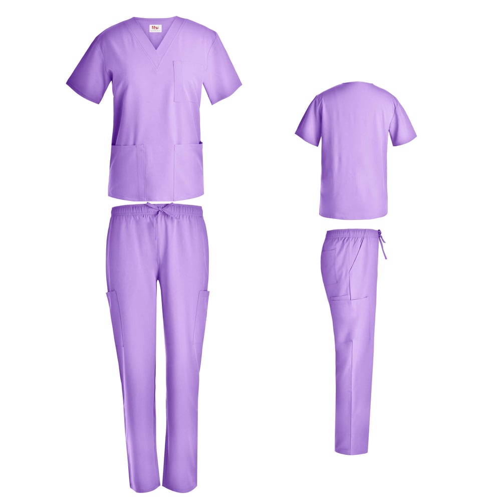 Lavender Stretch Scrub Set