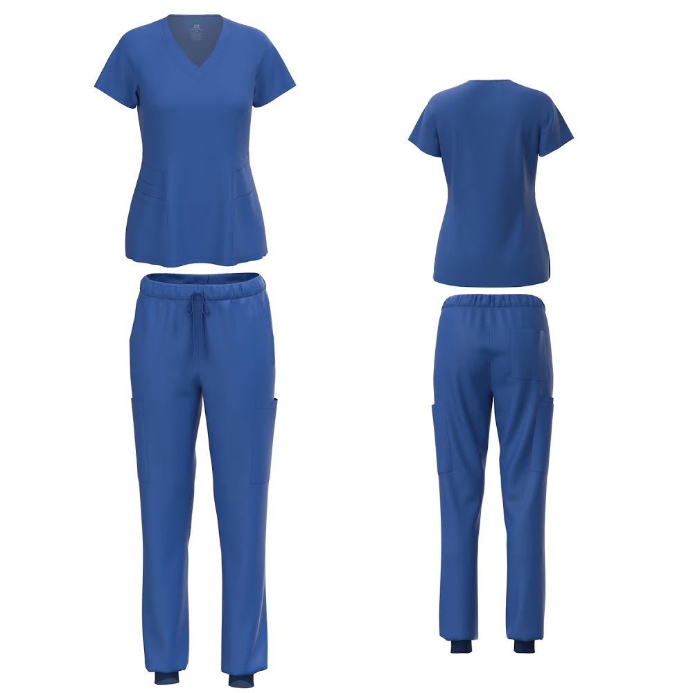 Royal Blue Jogger Scrub Set | Scrubs Couture llc