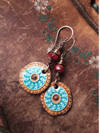 Image 1 of Mandala earrings 