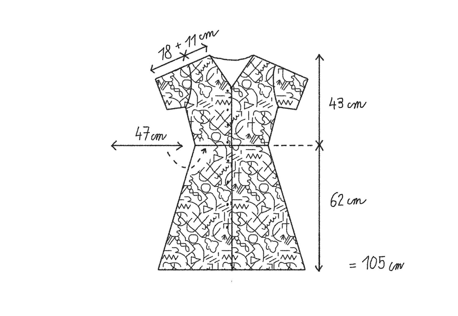 Image of LINE DRAWING DRESS