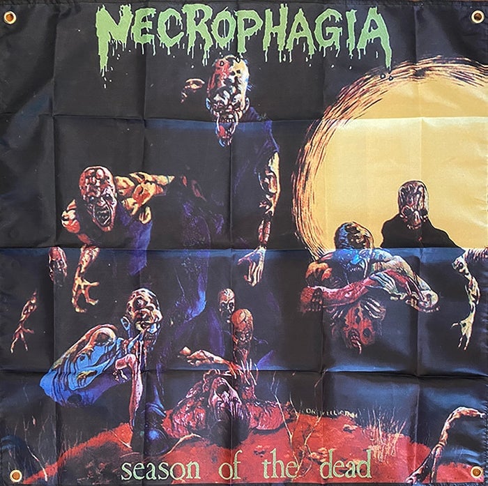 Image of Necrophagia " Seasons Of The Dead " Flag / Banner / Tapestry