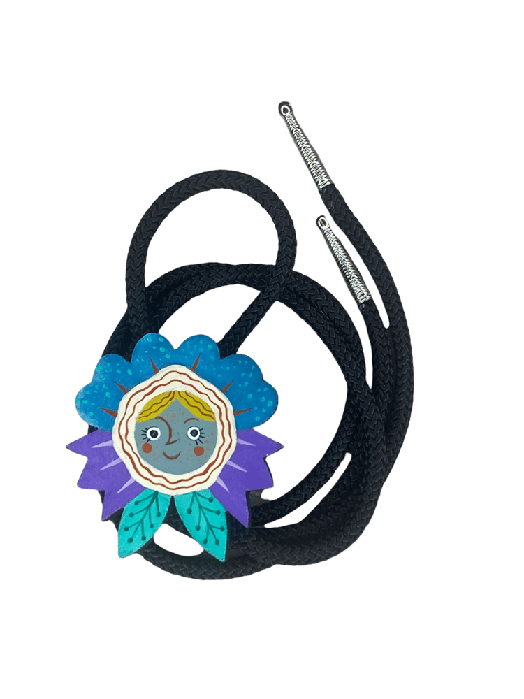 Image of Masked flower   bolo tie 