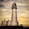 Flamborough Lighthouse, Yorkshire, 8x8 inch print