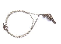 Image 1 of Hysteric Glamour "Revolver" Silver Charm Bracelet 