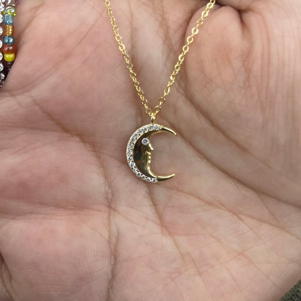 Image of I love you to the moon & back Necklace 