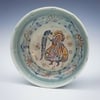 Porcelain Peacock Dancer Dish