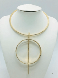 LARGE METAL RING CHOKER