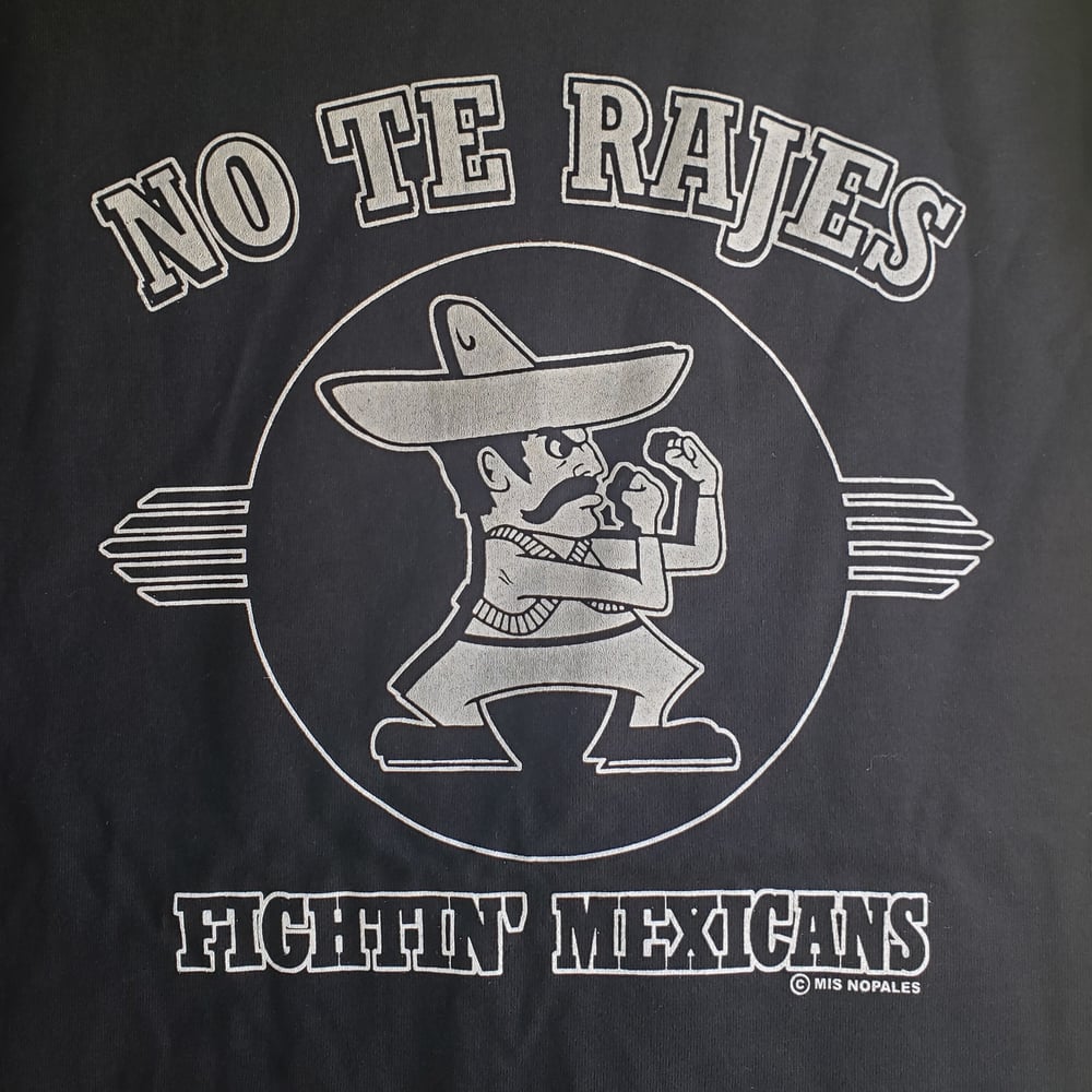 No Te Rajes-Fightin' Mexicans Men's Black T-Shirt MEDIUM