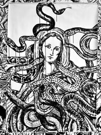 Image 1 of Virgin Mary Full of Snakes Painting