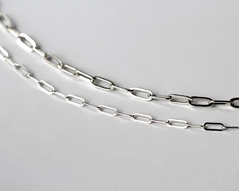 Long Link Sterling Silver Chain