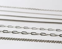Image 2 of Long Link Sterling Silver Chain