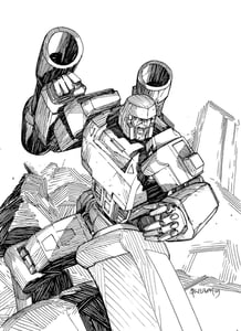 Image of signed MEGATRON print