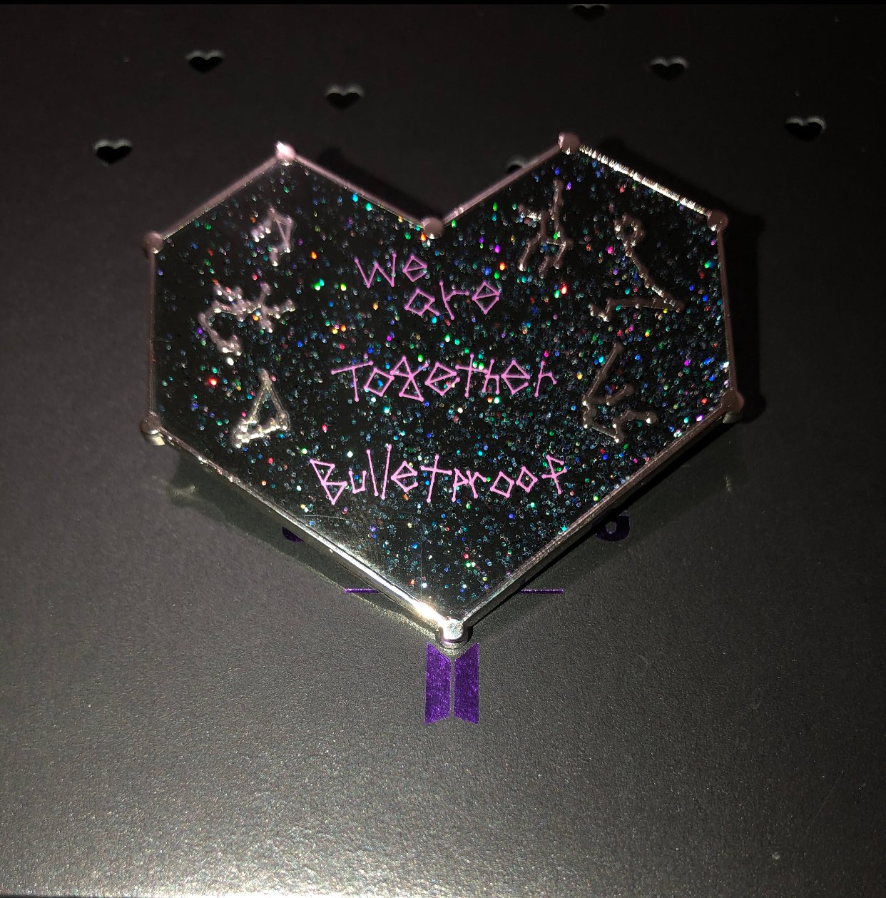 Image of We are bulletproof: the eternal constellation pin [pre-order] 