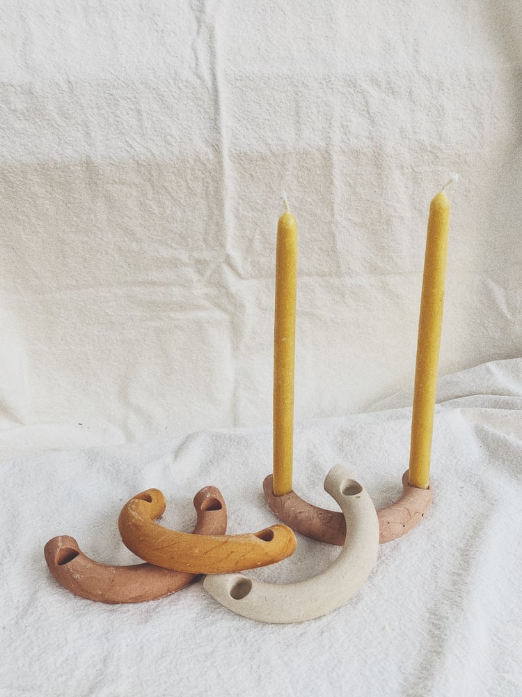 Image of Crescent candle holder 