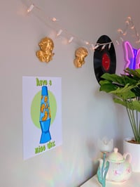 Image 3 of smiley lamp print