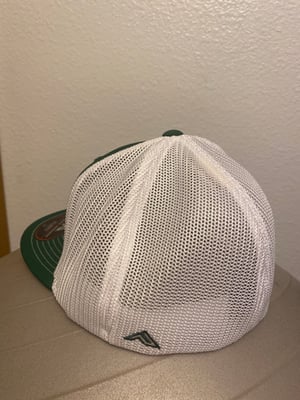 Image of Green and White Support hat! Embroidered Flag