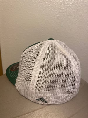 Image of Green and White Support hat! Embroidered Flag